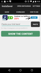 Descarga de imágenes de Instagram 