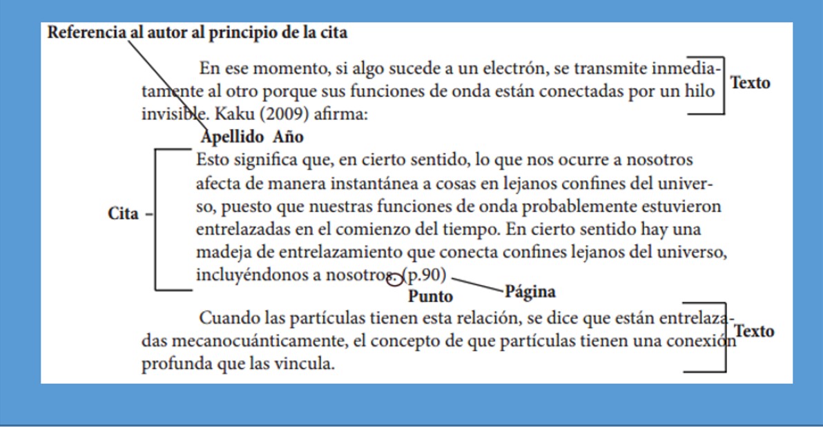 citas en apa